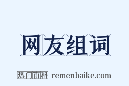 网友组词是什么意思的图片